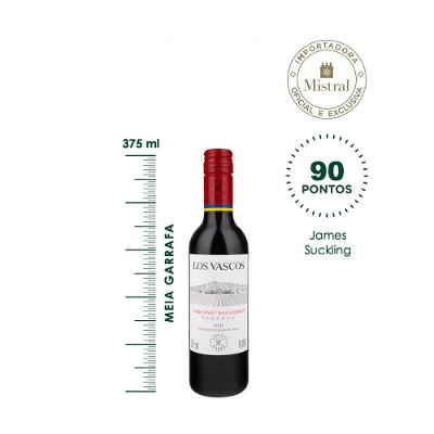 Vinho Los Vascos Cabernet Sauvignon 2021 - Meia gfa. (Viña Los Vascos) 375ml