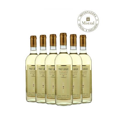 Kit 6 Vinhos Branco Pinot Grigio Toscana 2022 Cx 6 Und