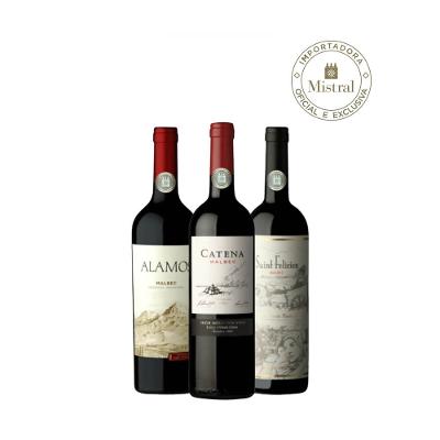 Kit 3 Malbecs Argentinos Caixa 3 Und