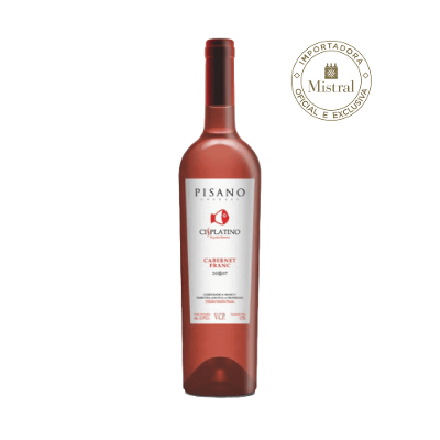 Vinho Cisplatino Cabernet Franc Rosado 2022 (Pisano) 750ml