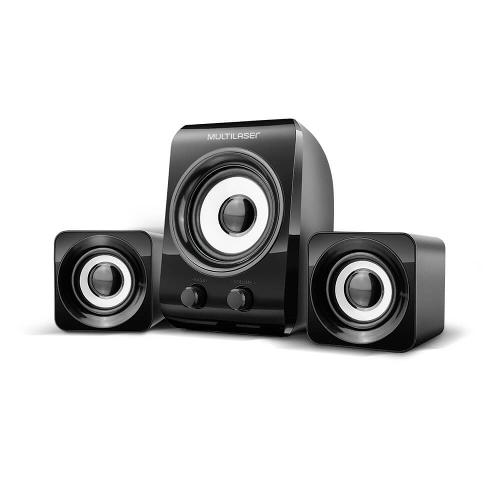 Caixa De Som Multilaser Para Pc 10w 2.1 Usb Preto Sp172