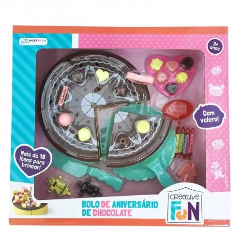 Creative Fun Bolo de Chocolate Indicado para mais de 3 Anos Colorido Multikids  BR649