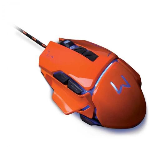 Mouse Gamer Warrior Ivor 3200DPI 7 Botões Controle DPI Laranja - MO263