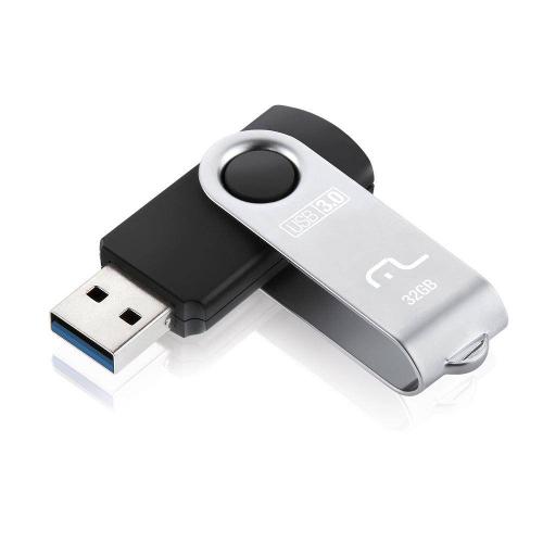 Pendrive Multilaser Usb 3.0 Twist Preto 32gb - Pd989