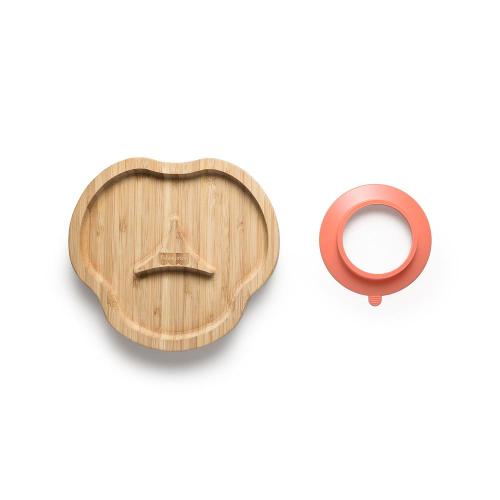 Prato com Divisórias e Ventosa Bam N Boo 6+M Rosa Fisher Price - BB1175