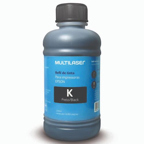 Refil de Tinta Para Impressoras 250Ml Multilaser - RF013