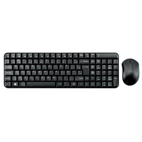 Teclado E Mouse Sem Fio Multilaser Multimídia Usb - Tc183