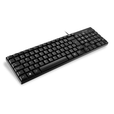 Teclado Com Fio Compacto Conexão USB Cabo de 120cm Resistente Água Preto Multi - TC193