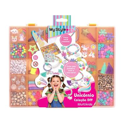 Kit de Pulseiras Infantil Coleção DIY Unicórnio My Style Multikids - BR2141