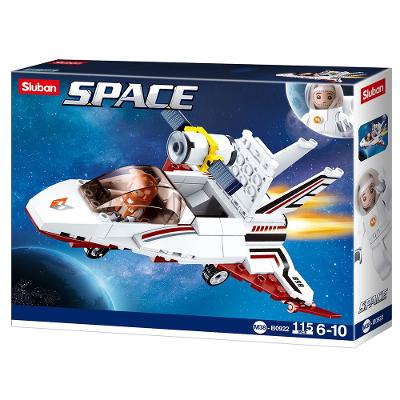 Blocos de Montar Nave Espacial Com 115 Peças Cubic Multikids - BR1340