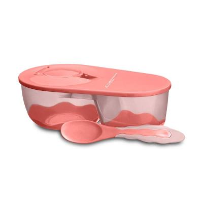 Prato Fundo com Divisória e Colher Funny Meal Multikids Baby - BB054