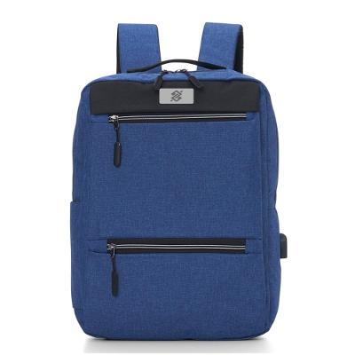 Mochila em Nylon 21 Litros com Saída USB - Azul
