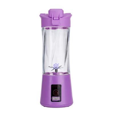 Mini Liquidificador Portátil Recarregavel 300ml com 6 Lâminas - Lilás