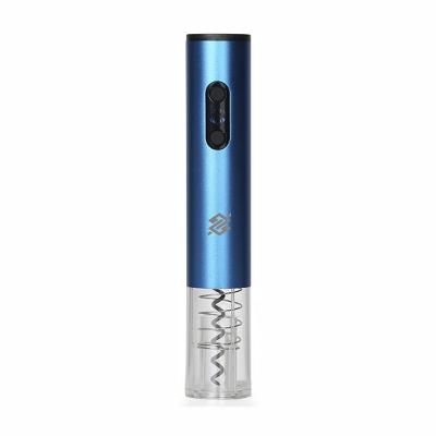 Saca Rolha Elétrico com Led e Cortador de Lacre - Azul