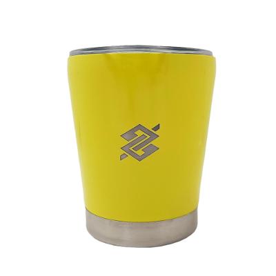Copo Térmico 300ml  com Tampa Transparente - Amarelo