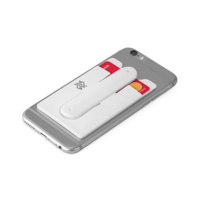 Porta Cartões para Celular Silicone - Branco