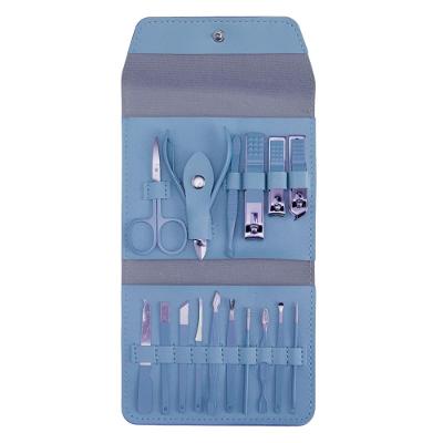 Kit Manicure 16 Peças - Azul