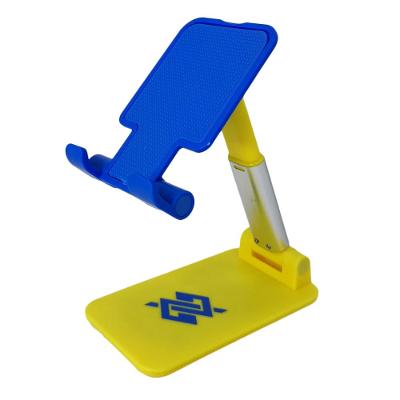 Suporte para Celular ou Tablet - Amarelo com Azul