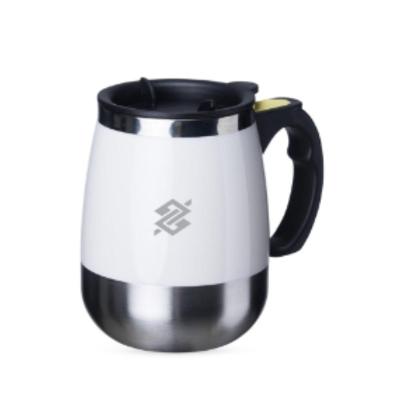 Caneca Inox Parede Dupla com Misturador 350ML - Branca