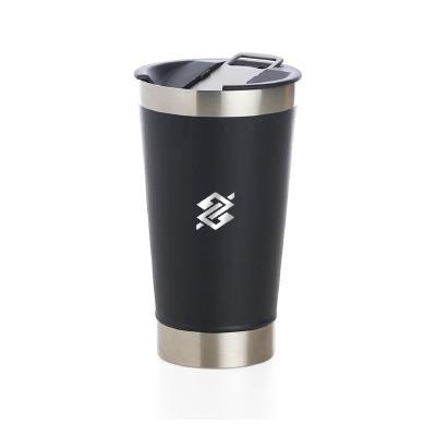 Copo Térmico 500ml em Inox com Abridor - Preto