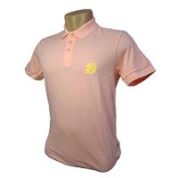 Camiseta Polo Pique Bordada Premium Masculina Slim - Rosa - 1
