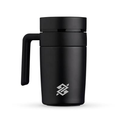 Caneca Térmica Inox 500ml com Display LED - Preta