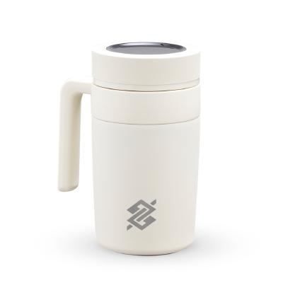 Caneca Térmica Inox 500ml com Display LED - Branca