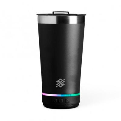 Copo Térmico 400ml com Caixa de Som - Preto