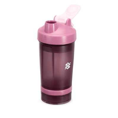 Coqueteleira Plástica 500ml - Rosa