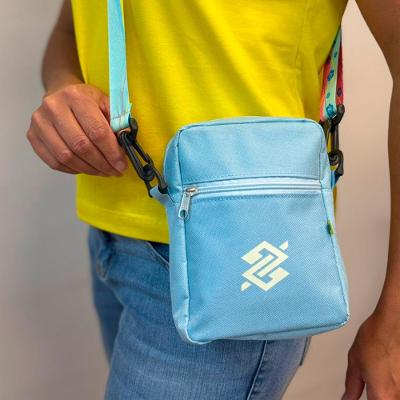 Shoulder Bag com Alça do Surf - Azul Claro