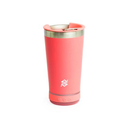 Copo Térmico 400ml com Caixa de Som - Pink