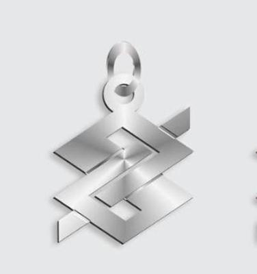 Pingente Prata para Pulseira - Grafema BB