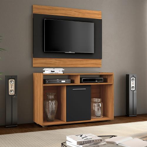 Rack com Painel para TV 43 Polegadas 1 Porta Show Notável Móveis