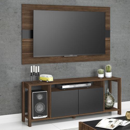 Rack com Painel Para TV até 55 Polegadas 2 Portas AZ1017 Tecno Mobili