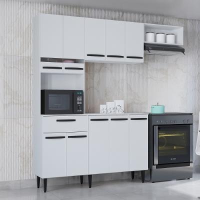 Cozinha Compacta Suspensa 5 Portas e 1 Gaveta 163cm Isis A521 Poquema
