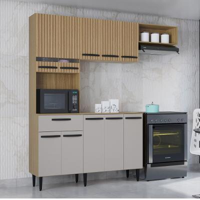 Cozinha Compacta Suspensa 5 Portas e 1 Gaveta 163cm Isis A521 Poquema