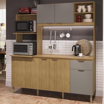 Cozinha Compacta com Tampo 6 Portas 1 Gaveta Dália New Cadorin