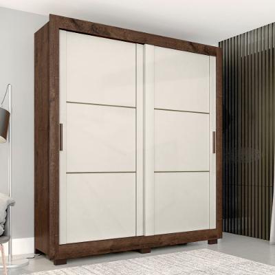 Guarda Roupa Casal 2 Portas 4 Gavetas Titanium Zanzini