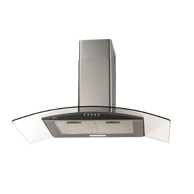Coifa de Parede Fischer Fit 90cm com Vidro Curvo Inox