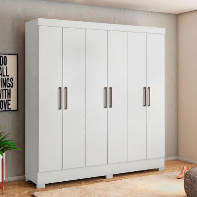 Guarda Roupa Casal 6 Portas Prático Demóbile