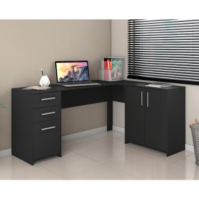 Mesa de Canto para Escritório 2 Portas 3 Gavetas NT 2005 Notável