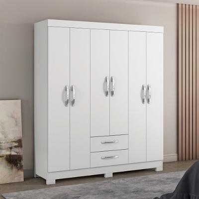 Guarda Roupa 6 Portas 2 Gavetas Flex Color NT5130 Notável