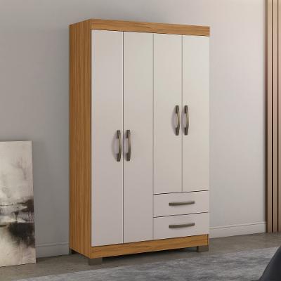 Guarda Roupa Solteiro 4 Portas 2 Gavetas NT5005 Notável Móveis