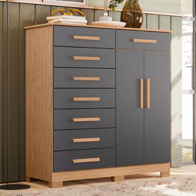 Cômoda 2 Portas 8 Gavetas Verona Albatroz