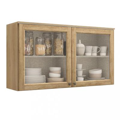 Armário Aéreo 2 Portas com Vidro 120cm Royal THB