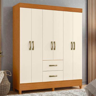 Guarda Roupa Casal 6 Portas 2 Gavetas Mobi Albatroz