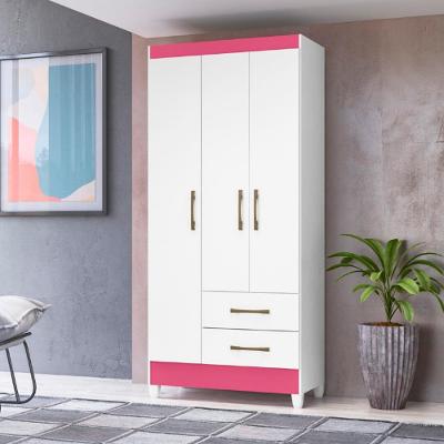 Guarda Roupa 3 Portas 2 Gavetas Lima Moval