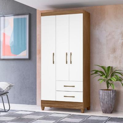 Guarda Roupa 3 Portas 2 Gavetas Lima Moval