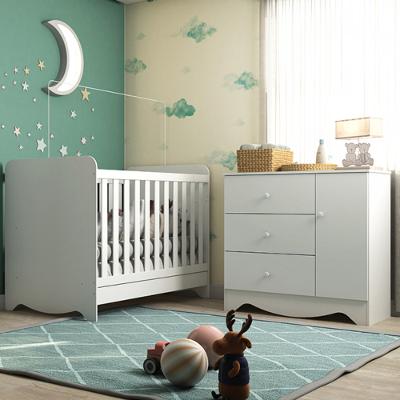 Quarto Infantil Berço e Cômoda Ben Móveis Peroba