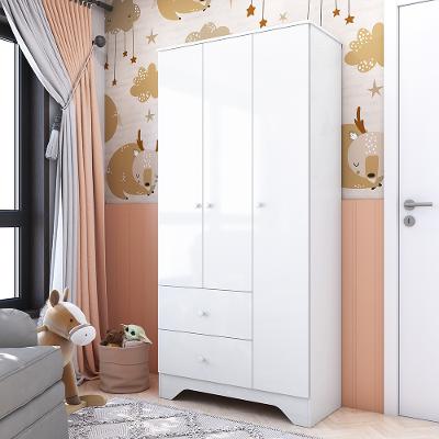 Guarda Roupa Infantil 3 Portas 2 Gavetas MDF Bên Plus Móveis Peroba
